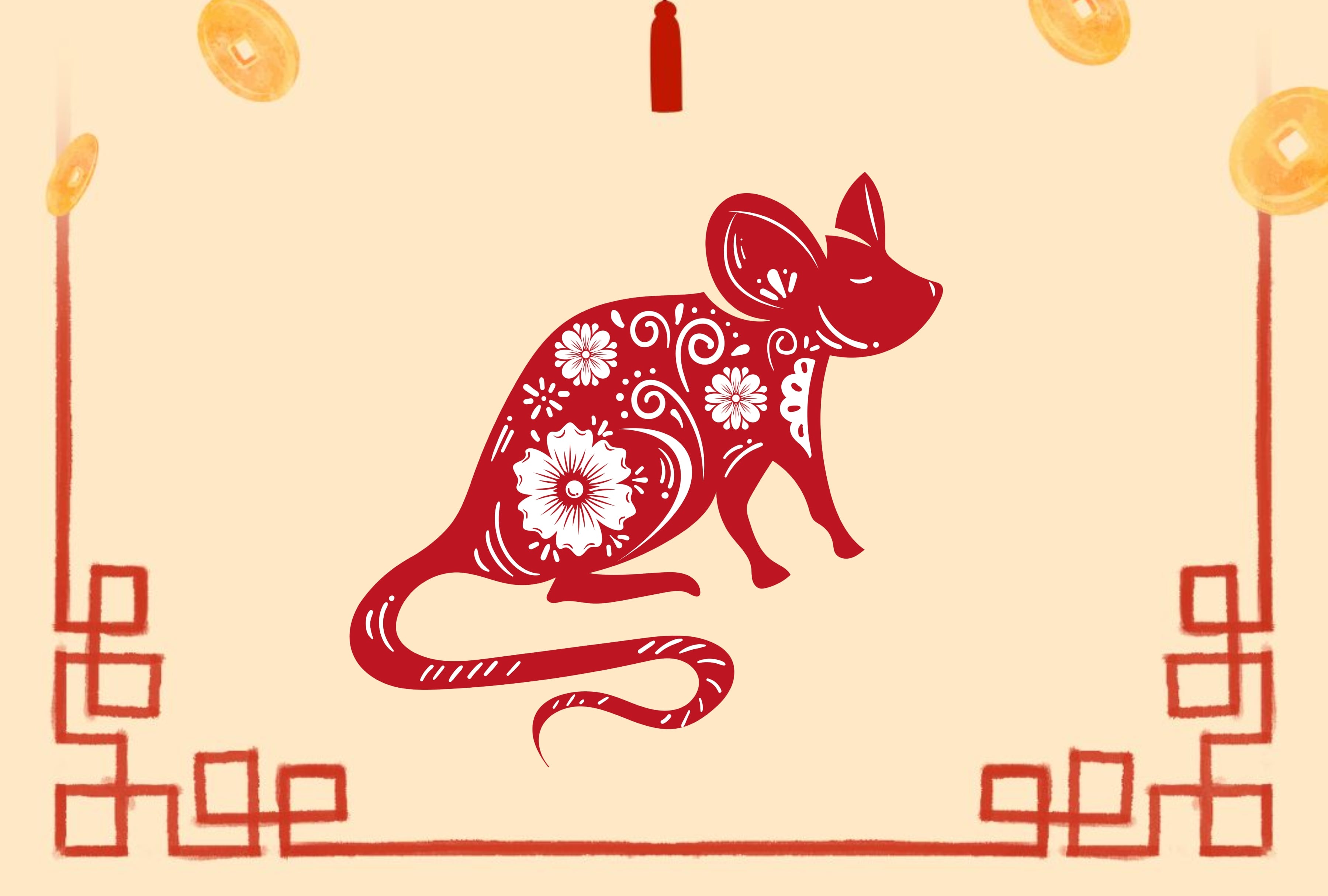 Horóscopo chino 2025 para la rata en el año de la Serpiente de Madera Yin. (Composición MAG / Canva)