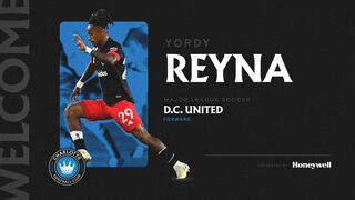 Yordy Reyna es nuevo jugador de Charlotte FC de la MLS hasta el 2023