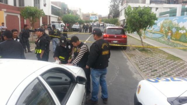 Delincuentes encapuchados intentaron robar a tres cambistas en Arequipa