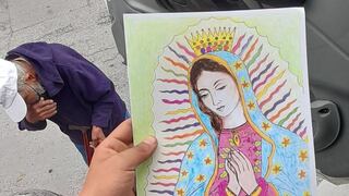 México: la conmovedora historia del adulto mayor que vende dibujos en las calles para alimentar a sus nietos