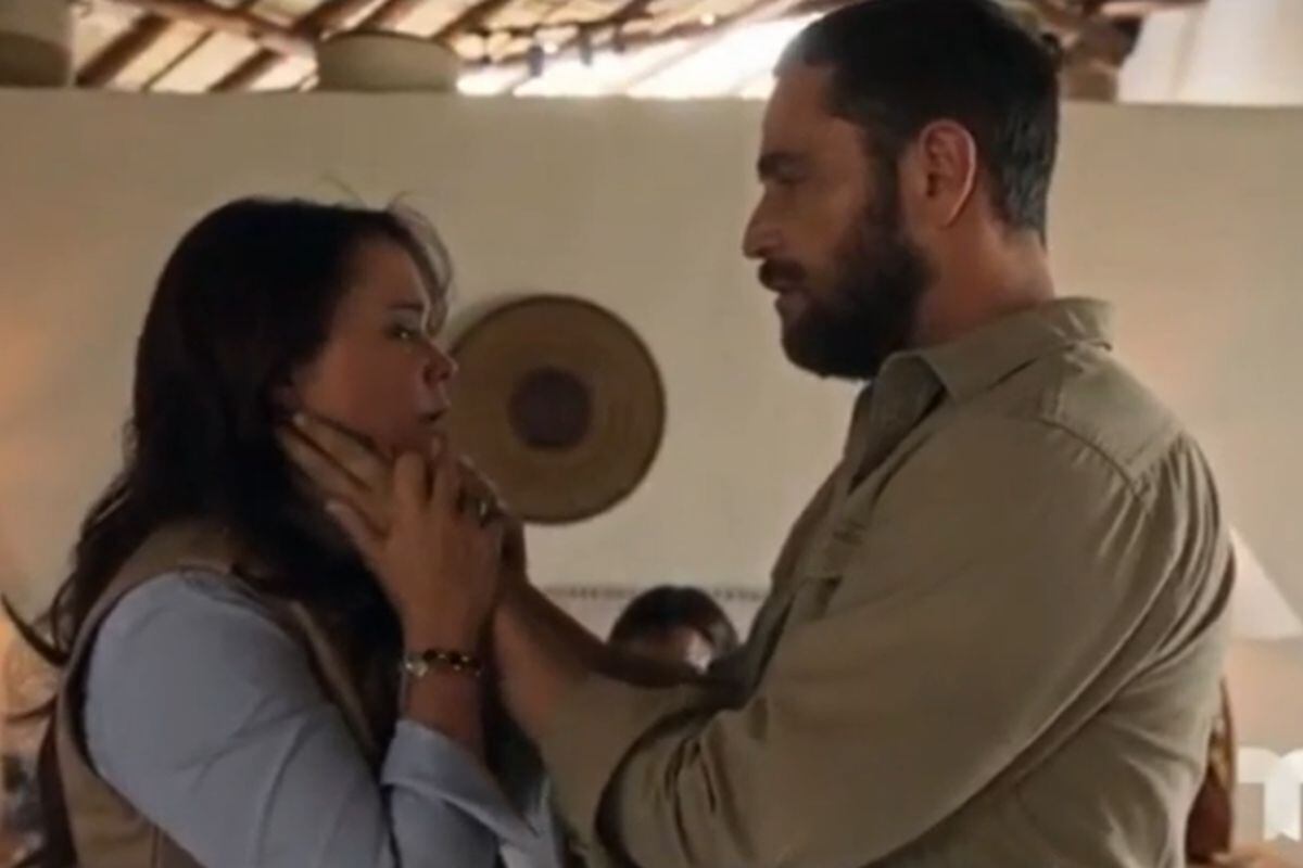 El esperado reencuentro entre Sarita y Franco Reyes (Foto: Telemundo)