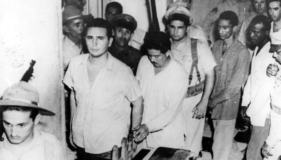 Fidel Castro y el resto de los sobrevivientes detenidos. (Foto: Archivo)