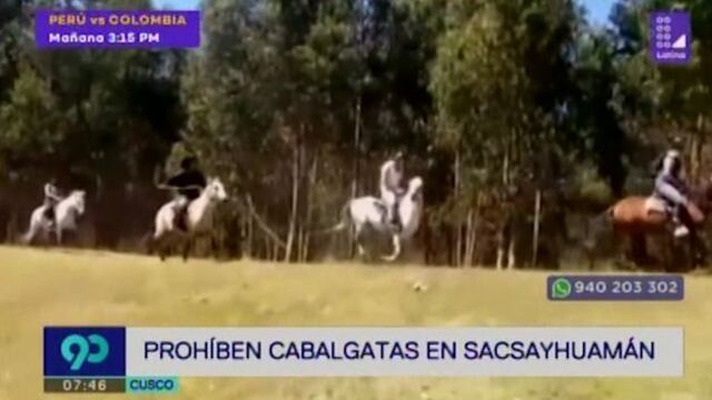 Cusco: prohíben paseos en caballo en Sacsayhuamán debido a deterioro en la zona