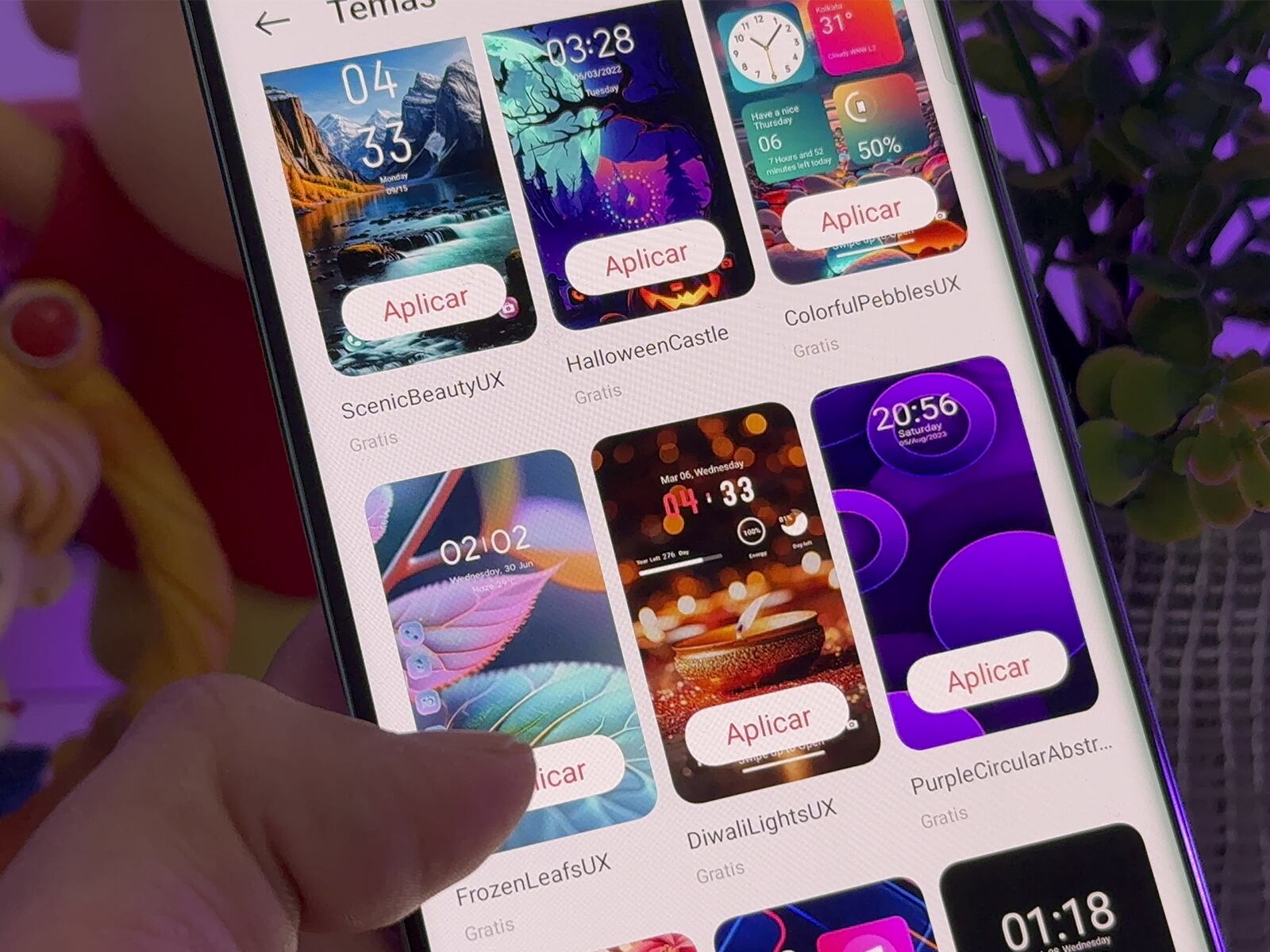 OPPO | Puedes cambiarle los temas que desees. (Foto: MAG - Rommel Yupanqui)