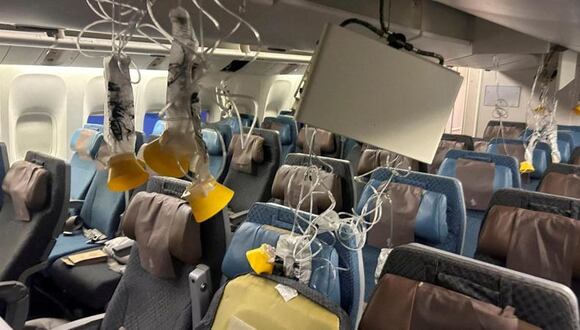 Singapore Airlines: Las máscaras de oxígeno se soltaron ante las turbulencias. (Reuters).