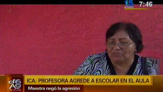 Ica: Separan del cargo a docente que golpeó a escolar