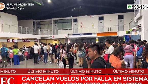 Suspenden vuelos por fallas en el sistema de luces del aeropuerto de Tarapoto. (Foto: América Noticias)