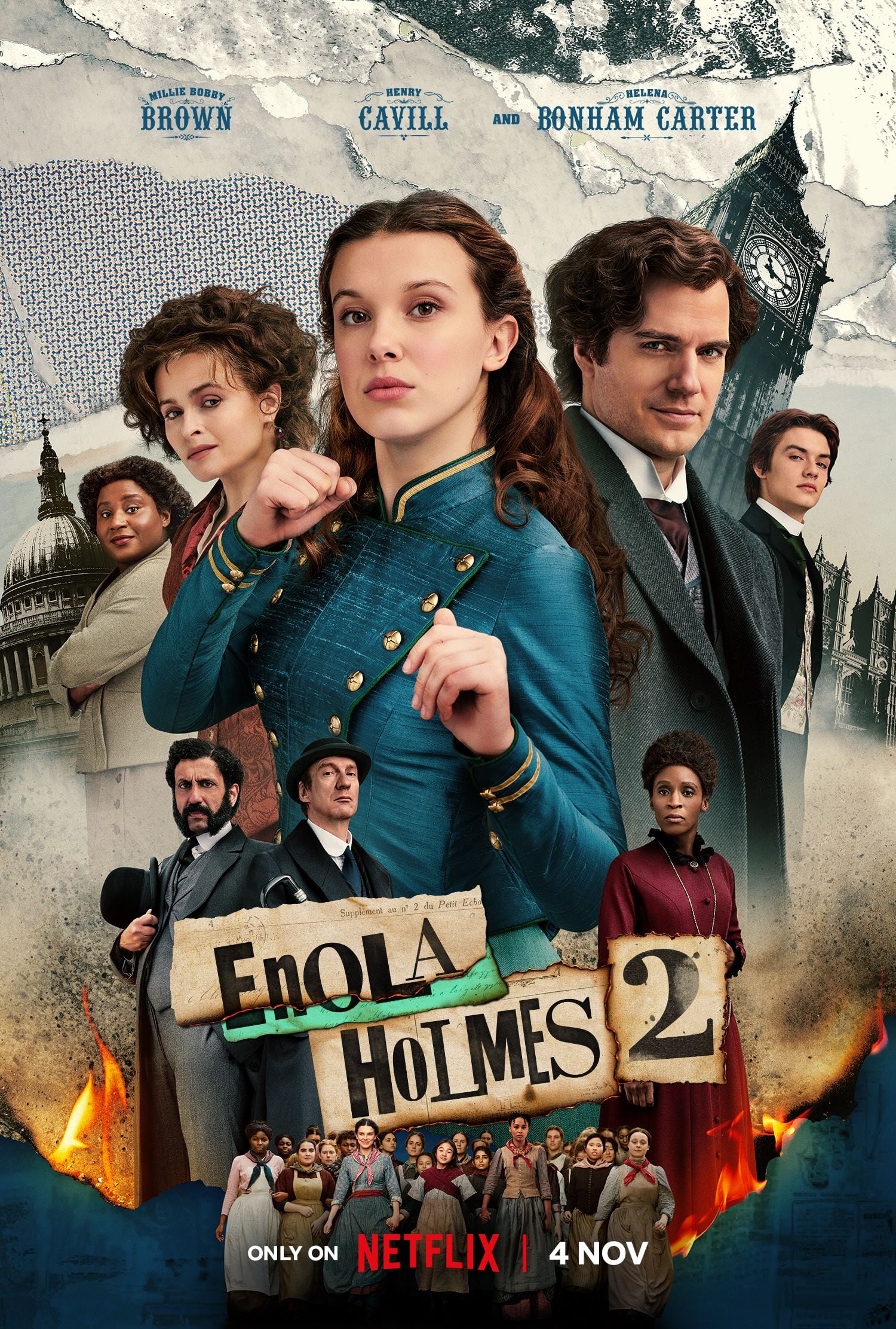 El póster de "Enola Holmes 2" (Foto: Netflix)