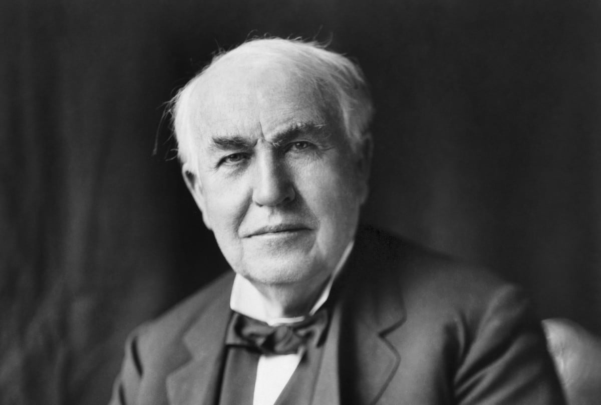 Retrato de Thomas Alva Edison tomado alrededor de 1922. | Crédito: Library of Congress