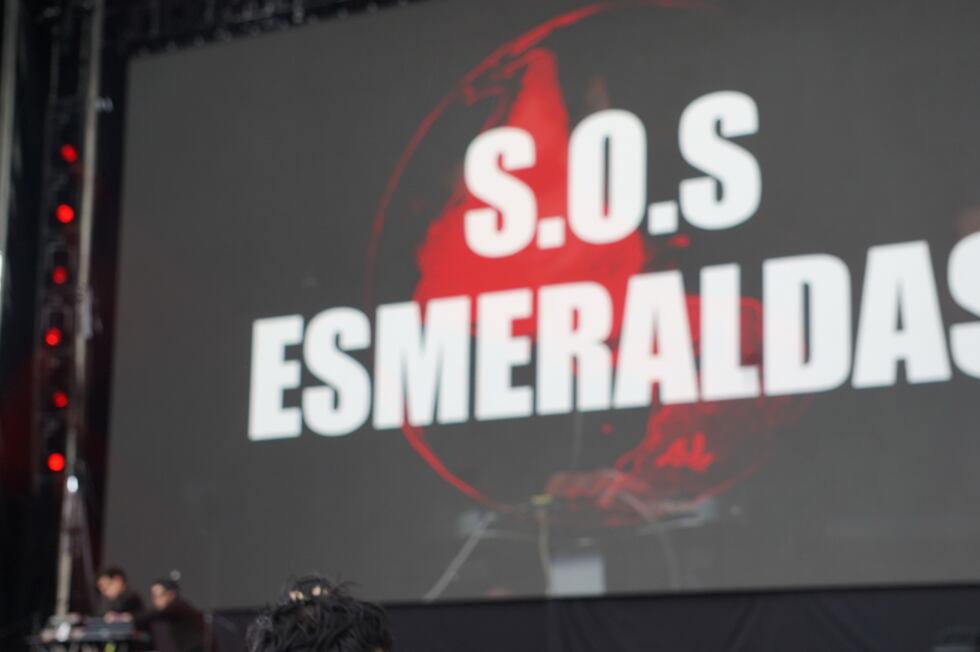 Los Miel hicieron referencia a la reciente tragedia ambiental en Esmeraldas, en la frontera de Ecuador con Colombia. (Foto: Cortesía de Narda K. Lozano)