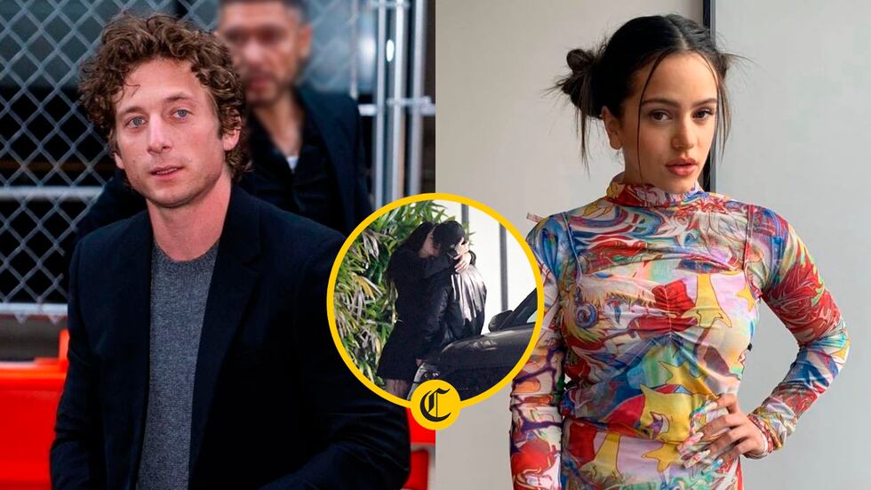 Rosalía y Jeremy Allen White confirman romance con apasionado beso | Foto: Instagram / Twitter / Composición EC