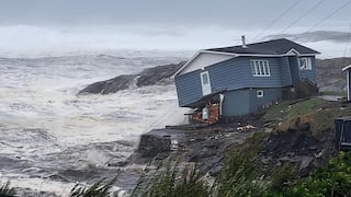 Huracán Fiona deja casas arrastradas al mar y a miles de personas sin electricidad en Canadá 