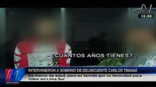 Villa El Salvador: sobrino de ‘Timaná’ lideraba banda criminal
