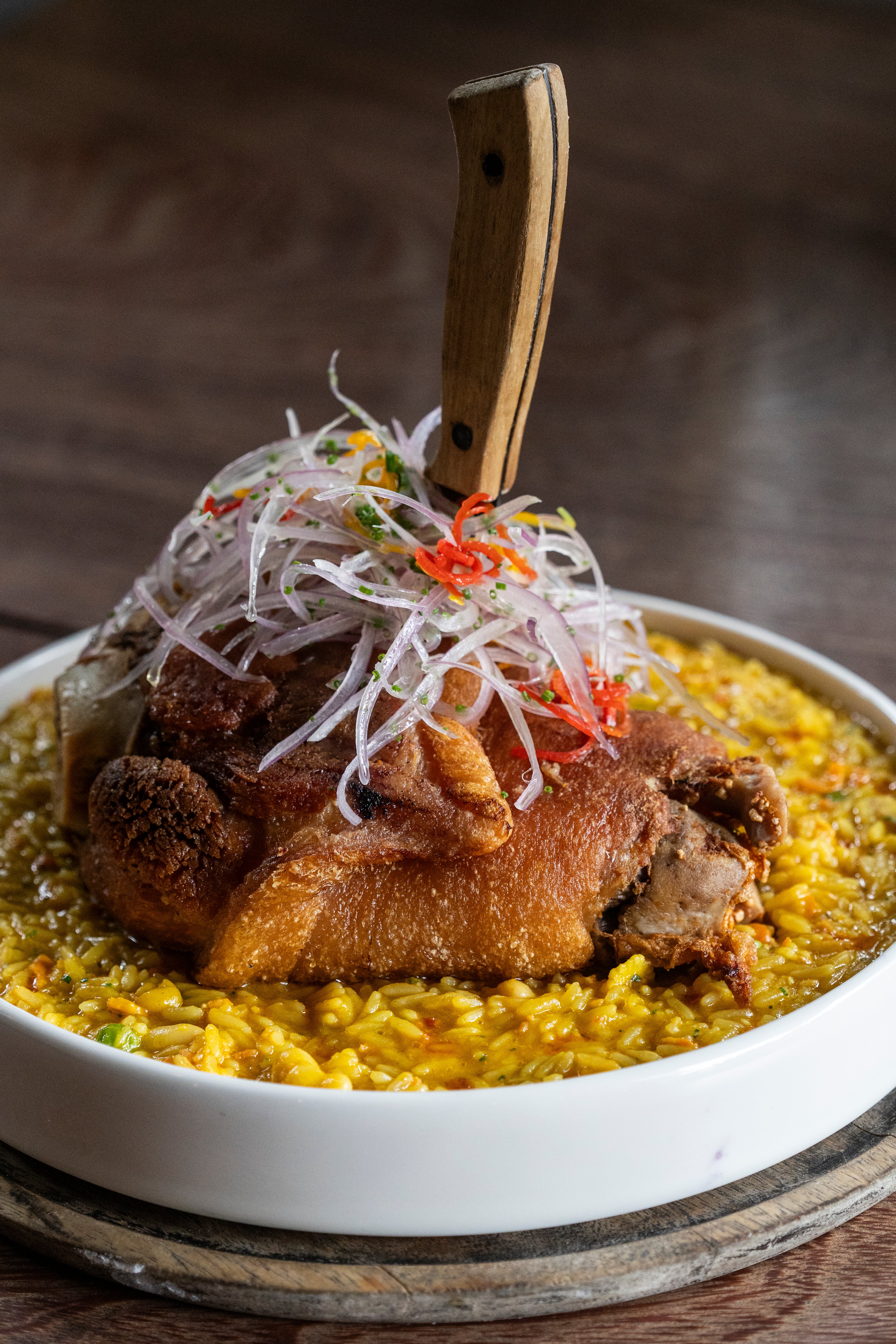 El codillo es el plato estrella de Bruto y también podrá estar en las mesas este 24.