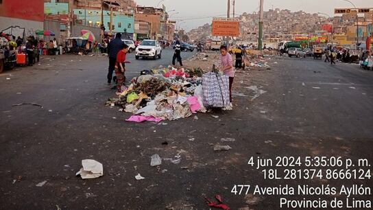 Av. Nicolas Ayllón cuadra 427 (Altura de Av. Nicolas Ayllón cruce con Av. 28 de Julio).