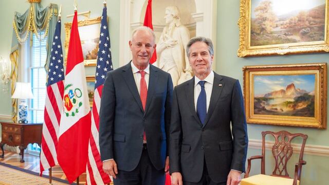 Canciller peruano se reunió con el secretario de Estado de EE.UU. Antony Blinken