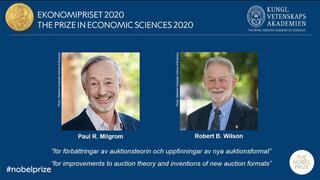 Estadounidenses Paul Milgrom y Robert Wilson ganan el Premio Nobel de Economía | VIDEO
