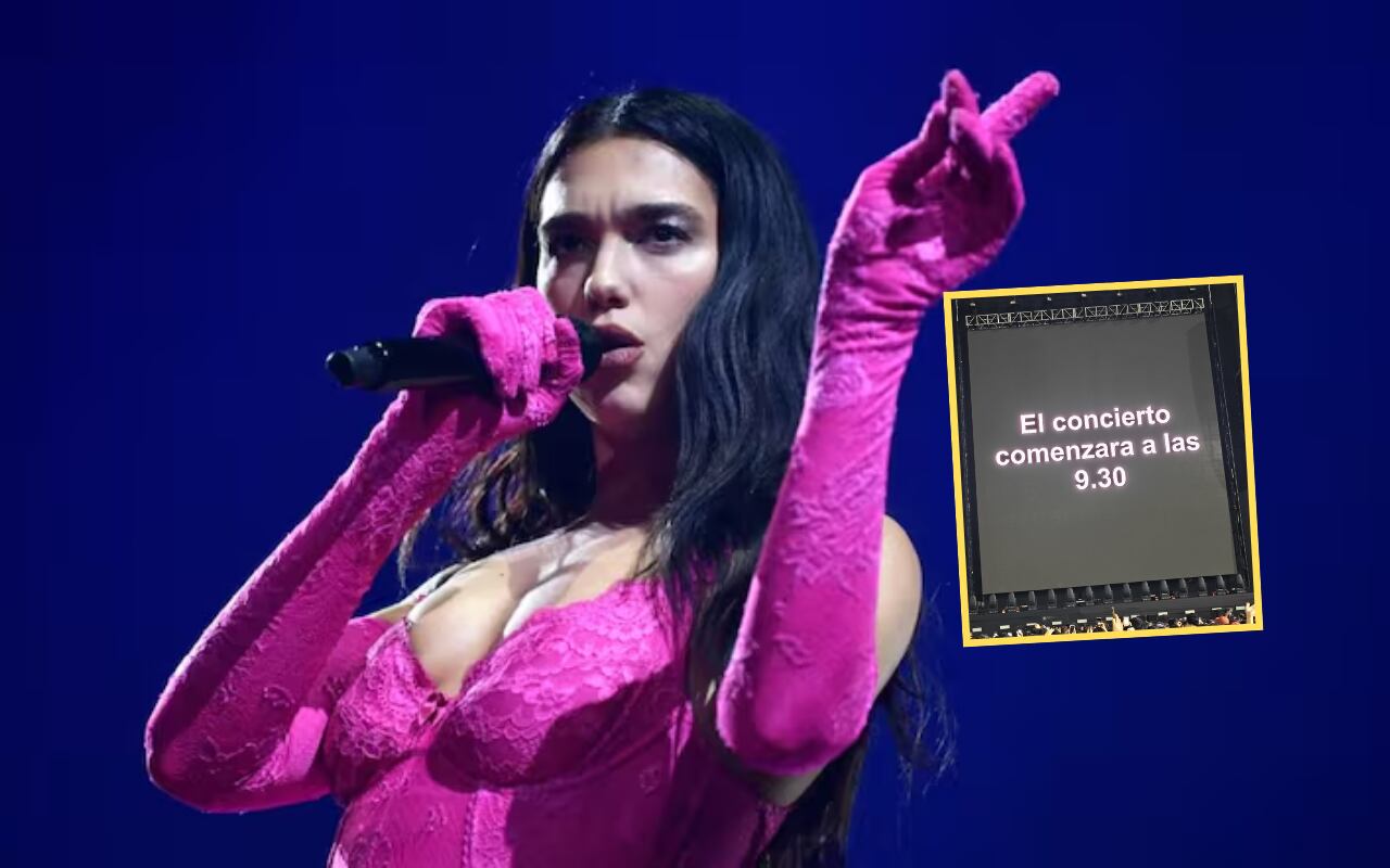 Dua Lipa ofreció un único concierto este 25 de noviembre en el Estadio Nacional | Foto: Archivo GEC / X / Composición EC