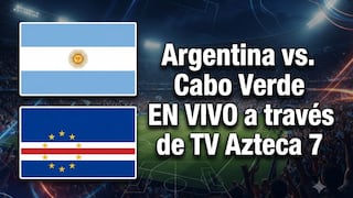 TV Azteca (Canal 7) transmitió la victoria de Argentina 2-1 Cabo Verde por señal abierta