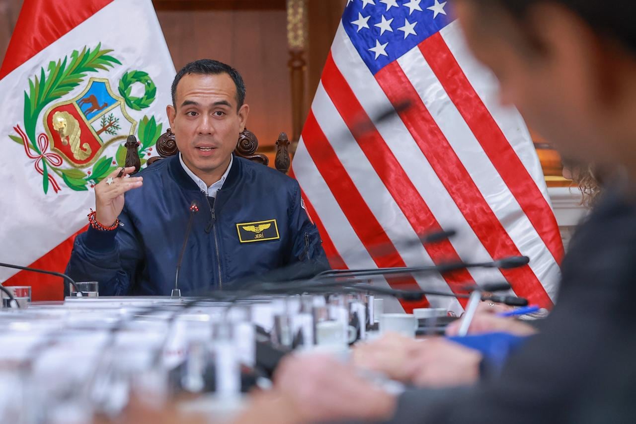 El presidente José Jerí participó en la reunión con la delegación del FBI y la DEA. (Foto: Presidencia de la República/X)