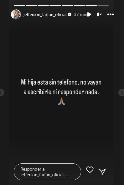 Jefferson Farfán se pronunció a través de Instagram sobre el asalto a su hija en Surco.