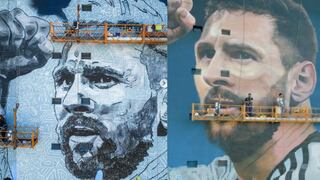 El impresionante mural dedicado a Lionel Messi que es furor en Argentina