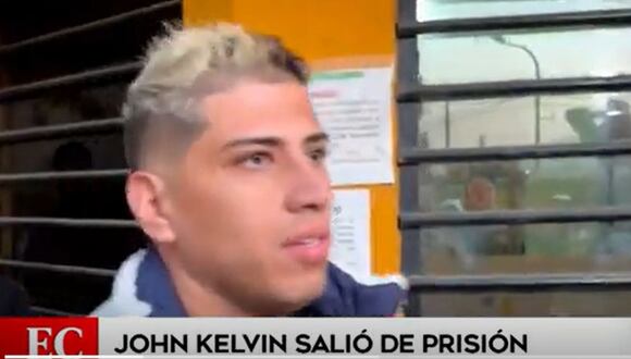 Cantante John Kelvin recuperó su libertad tras ordenarse el cese de su prisión preventiva (Captura América TV)