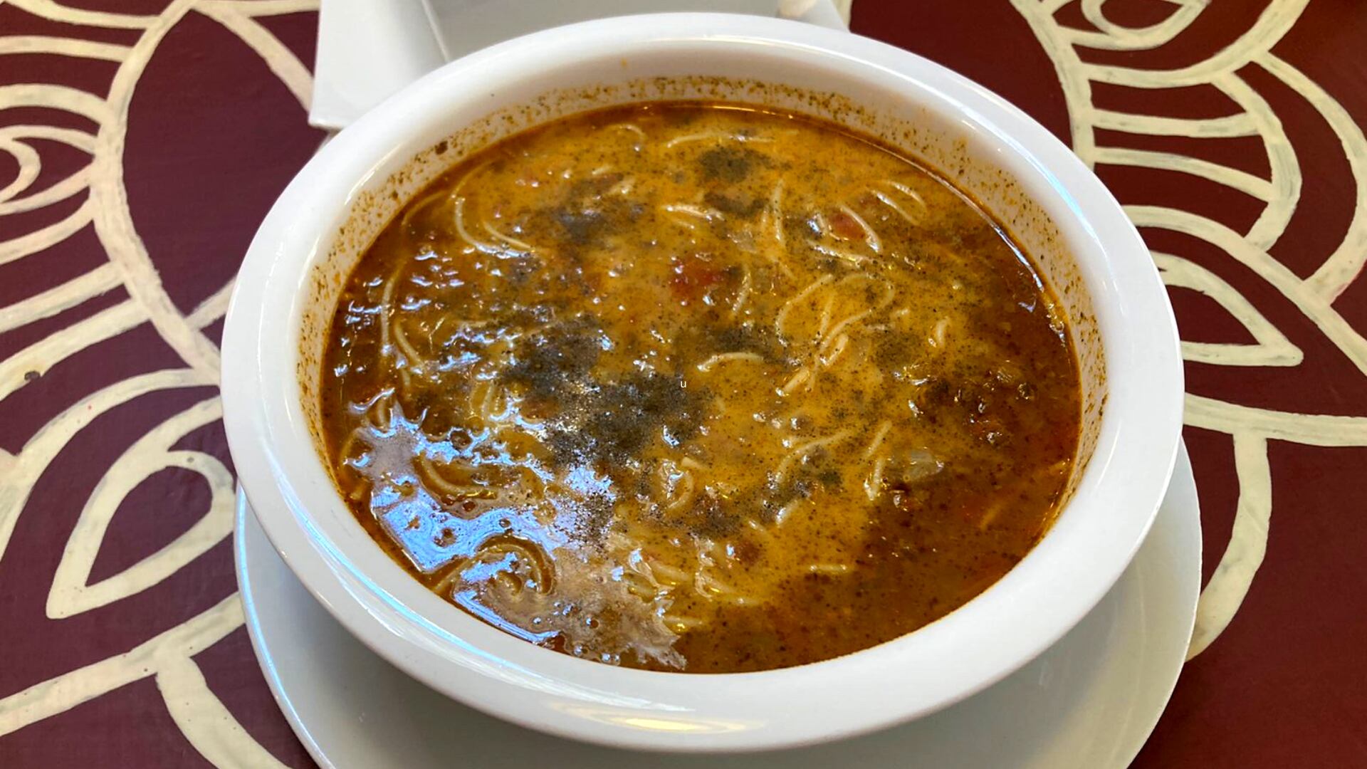 Sopa a la minuta de Namasté.