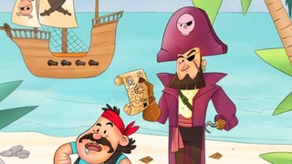 RETO VISUAL: el tesoro está escondido a simple vista en la imagen y debes hallarlo antes que los dos piratas