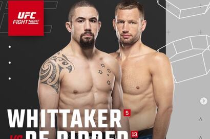 ¿Quién ganó la pelea Whittaker vs De Ridder por UFC Fight Night? Resultados de todas las peleas en Abu Dhabi