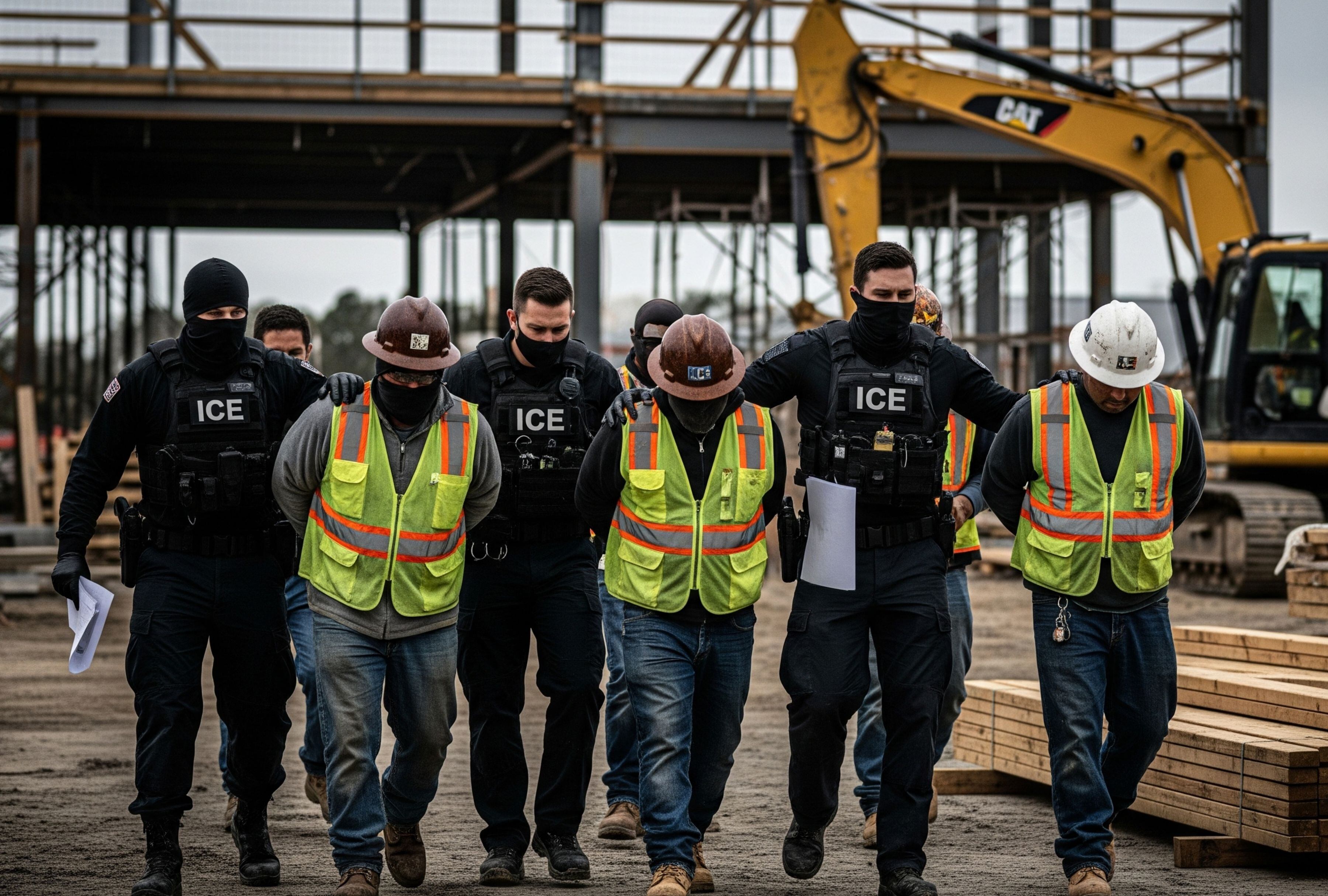 La obra avanzaba según lo planeado hasta que la acción de ICE alteró drásticamente el rumbo del proyecto. | Crédito: Imagen referencial generada con Gemini AI