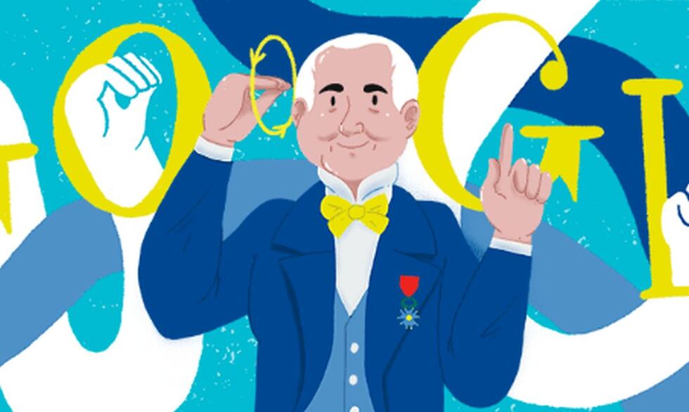 Ferdinand Berthier fue homenajeado en el 'doodle' de Google | Imagen: Google