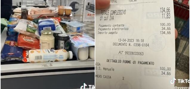 Vive en Italia y reveló cuántos días debe trabajar para hacer compras del mes