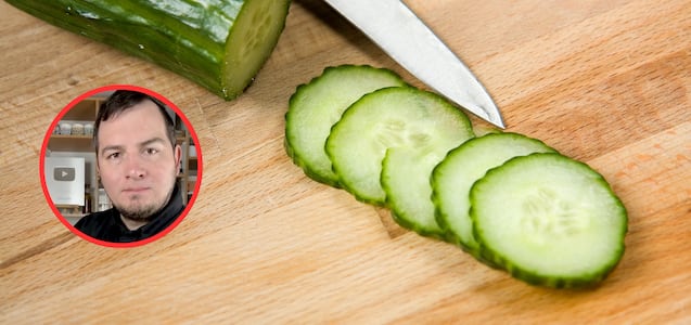 Es chef y revela la técnica para quitar el amargor del pepino