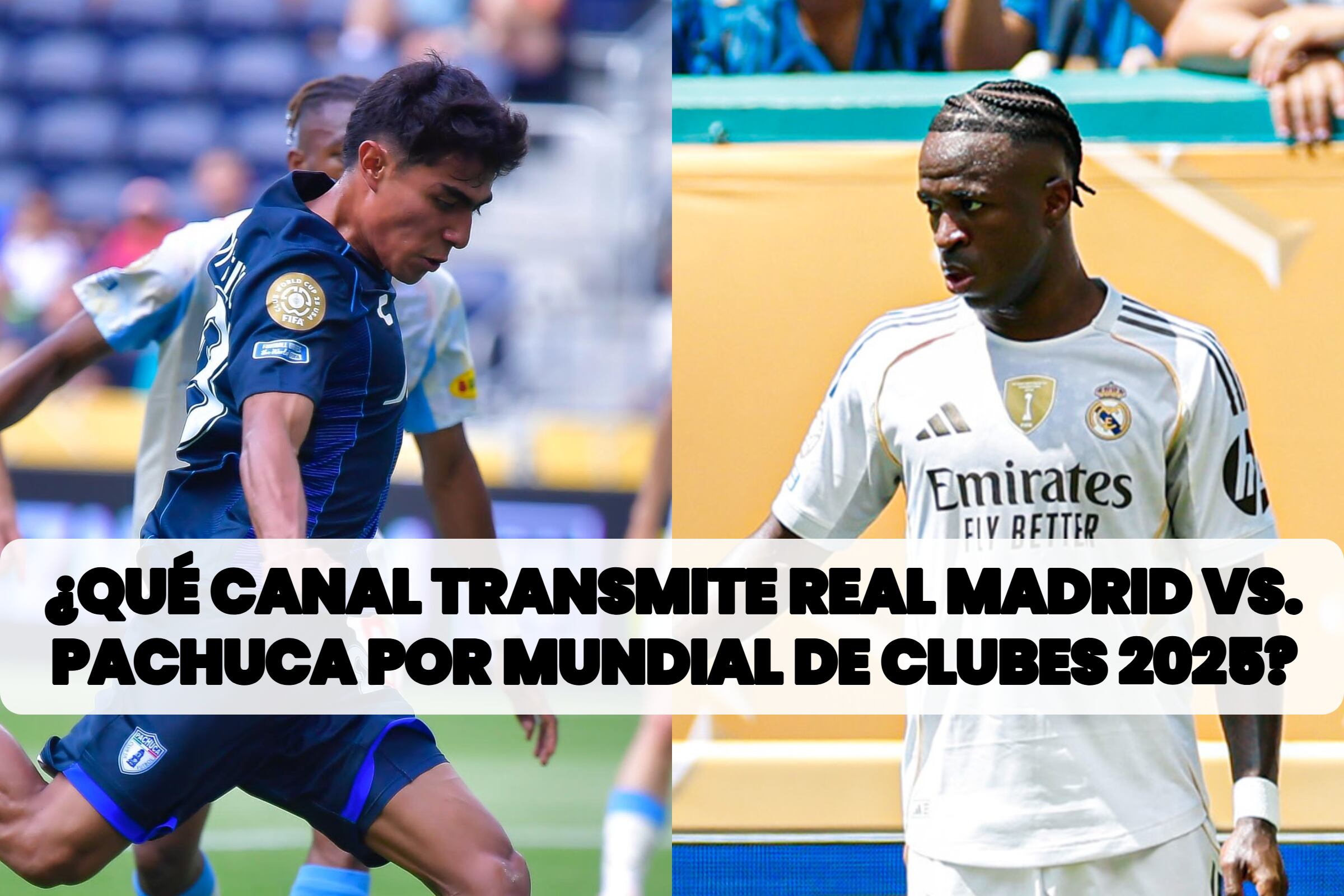 Lista de canales de TV y streaming para mirar el partido de Real Madrid vs. Pachuca este viernes 22 de junio por la fecha 2 del grupo H del Mundial de Clubes 2025. (Foto: @Tuzos / AFP / Composición MAG)