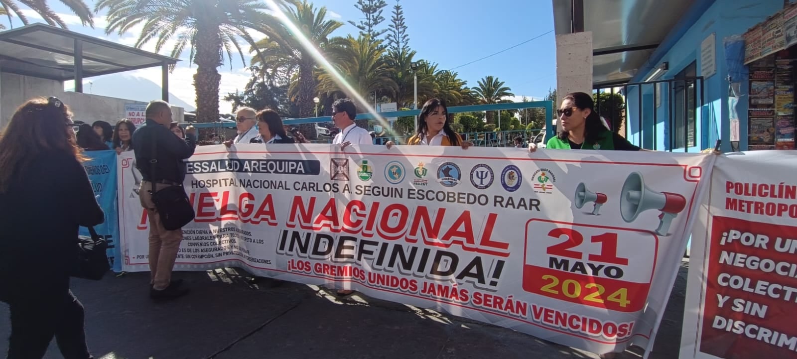 La medida fue adoptada tanto por el personal asistencial como por el área administrativa (foto: GEC).