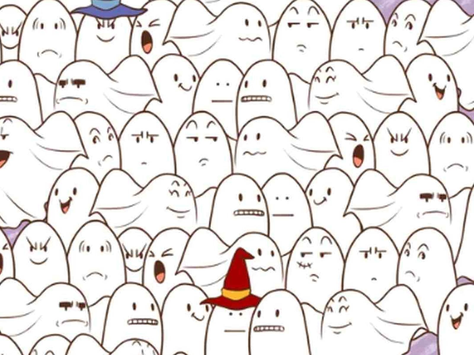 RETO VISUAL | Esta imagen te muestra varios fantasmas. Entre ellos, hay un oso polar. (Foto: genial.guru)