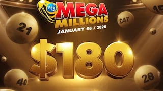 Números ganadores del Mega Millions: esta noche consulta los resultados del 06 de enero 2026 con premio mayor de $180 millones