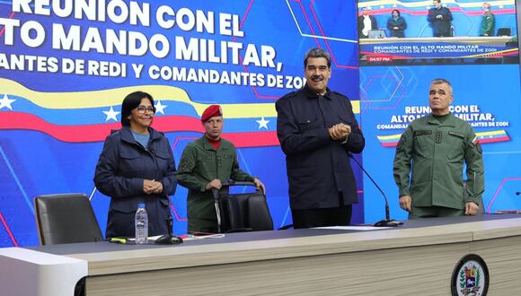 Fotografía cedida por Prensa Miraflores donde se observa al presidente venezolano Nicolás Maduro en un acto de gobierno, en Caracas (Venezuela) | EFE/ Prensa Miraflores