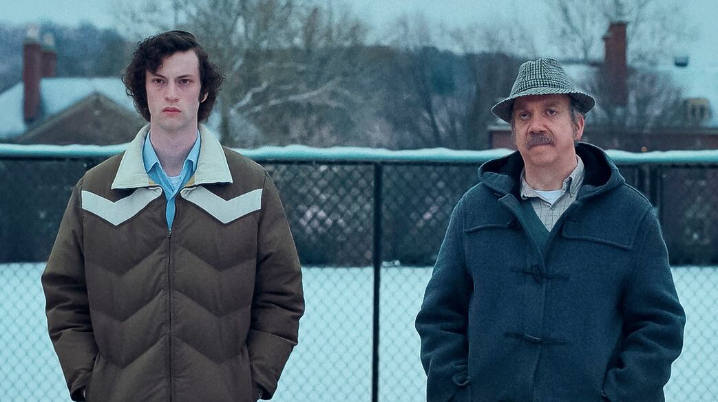 Dominic Sessa y Paul Giamatti en "The Holdovers" (Foto: Focus Features)