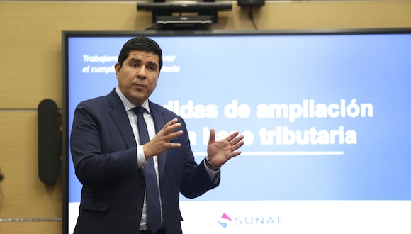 Gerardo López, superintendente de la Sunat. (Foto: César Bueno/GEC)