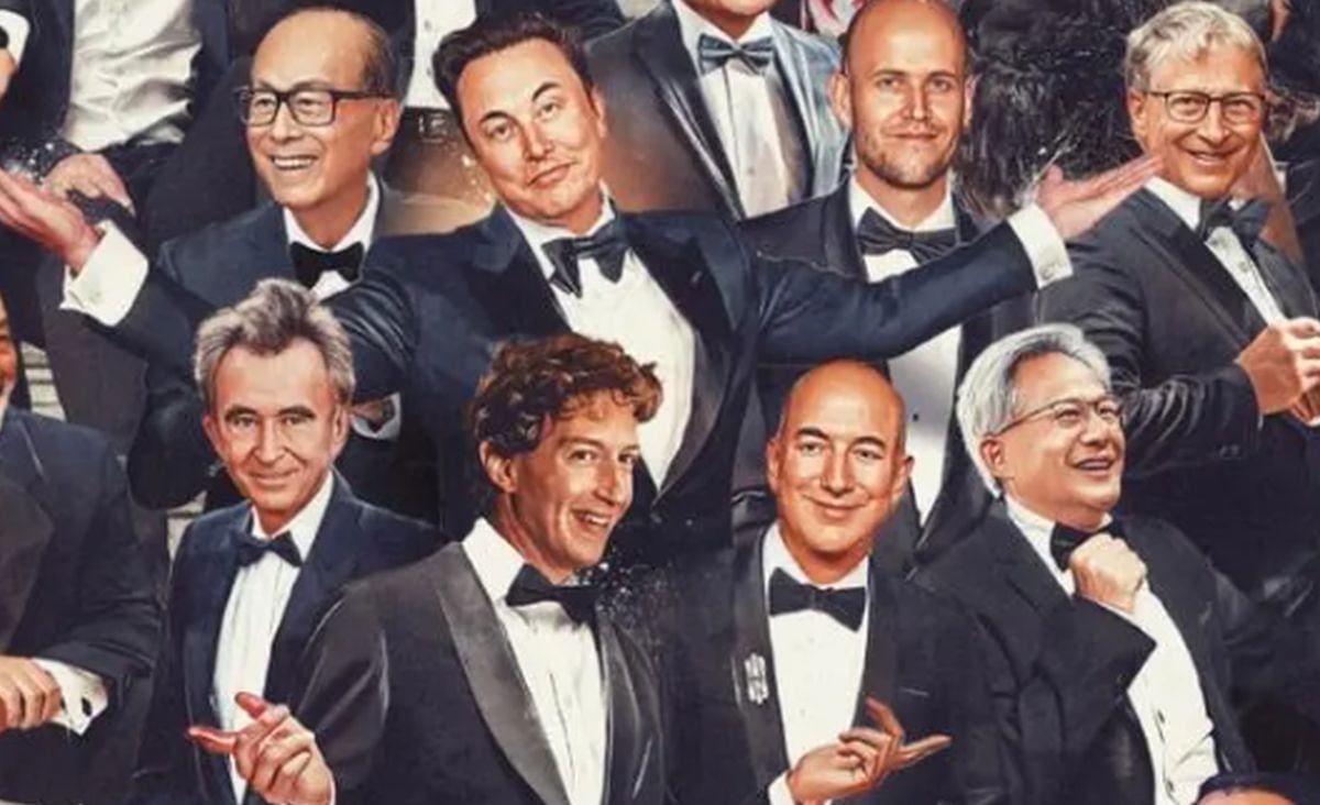 Una ilustración referente a la lista de multimillonarios realizada por Forbes. (Foto: Forbes)