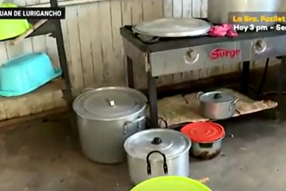 Madres de familia que integran una olla común denunciaron el robo de víveres y dos balones de gas. (Foto: Captura/Latina)