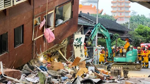 Presidente electo de Taiwán visita la ‘zona cero’ del terremoto y promete ayudas a los afectados
