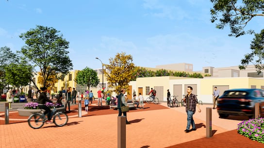 Proyecto de zona de tránsito calmado en Surco