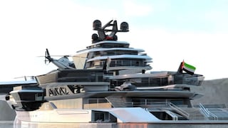 El impresionante megayate de lujo inspirado en los portaviones: lleva tres helicópteros y un submarino