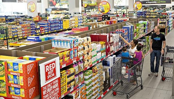 Los precios de los alimentos aumentaron un 1,5 % y los de la energía disminuyeron un 2,2 %. (Foto: AFP)