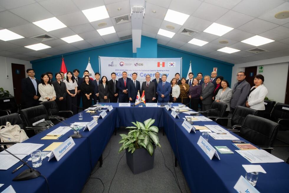INEI y Corea del Sur inician alianza estratégica para modernizar el sistema estadístico del Perú.