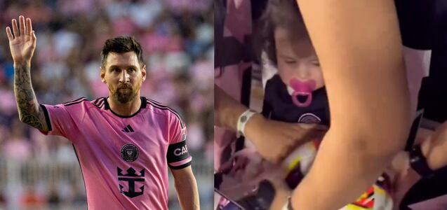 La insólita reacción de un padre luego de que su hija recibiera un pelotazo de Lionel Messi