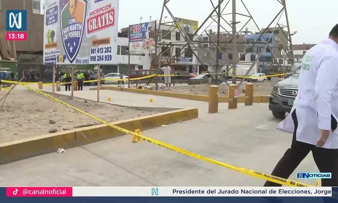 San Martín de Porres: tiroteo en pleno estado de emergencia deja un delincuente abatido y un herido. (Foto: Canal N)